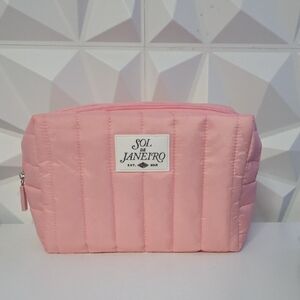 Sol de Janeiro Pink Quilted Cosmetic Bag